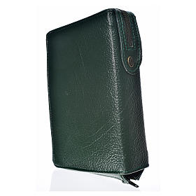 Daily prayer cover green bonded leather with the Holy Family of Kiko