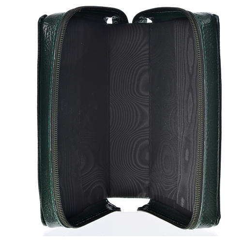 Daily prayer cover green bonded leather with the Holy Family of Kiko 3