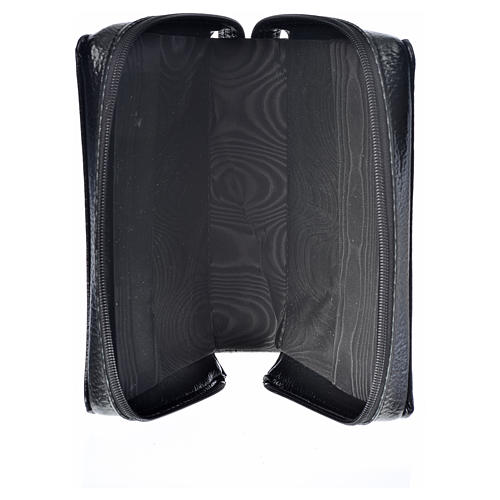 Daily prayer cover in black leather imitation with image of Our Lady of Vladimir 3