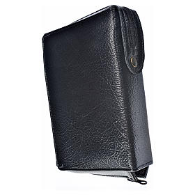 Daily prayer cover in black leather imitation with image of the Holy Trinity