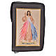Daily prayer cover in beige leather with image of the Divine Mercy s1