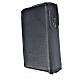Daily prayer cover in black leather with image of the Divine Mercy s2