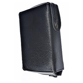 Black leather imitation cover for Daily Prayer with image of Christ Pantocrator
