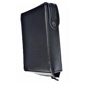 Black leather imitation cover for Daily Prayer with image of the Holy Family