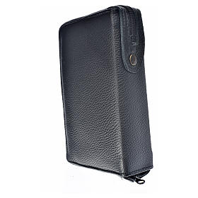 Daily Prayer cover in black leather with image of Our Lady of Vladimir