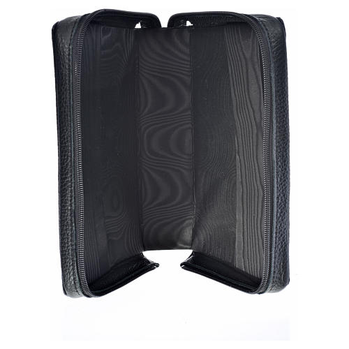 Daily Prayer cover in black leather with Holy Family image 3