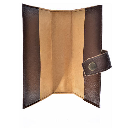 Daily Prayer cover in dark brown bonded leather, Holy Trinity 3
