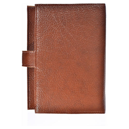 Daily Prayer cover in light brown bonded leather, Virgin Mary 2