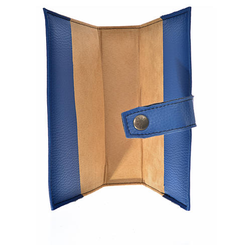 Daily Prayer cover in blue bonded leather, Christ 3
