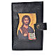 Daily Prayer cover in black bonded leather, Christ s1