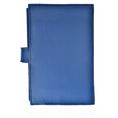 Daily Prayer cover in blue bonded leather, Our Lady of Kiko 2