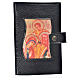 Daily Prayer cover in black bonded leather, Holy Family of Kiko s1