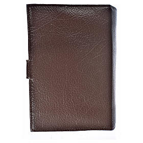 Daily Prayer cover in dark brown bonded leather, Mother of God