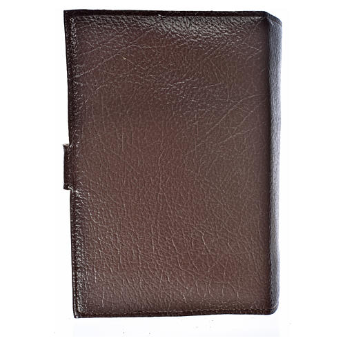 Daily Prayer cover in dark brown bonded leather, Mother of God 2