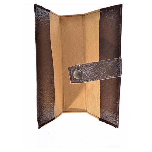 Daily Prayer cover in dark brown bonded leather, Mother of God 3