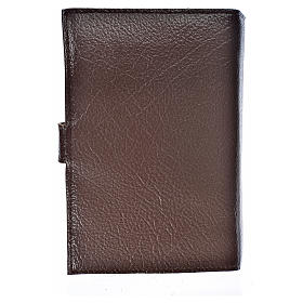 Daily Prayer cover in dark brown bonded leather, Holy Family