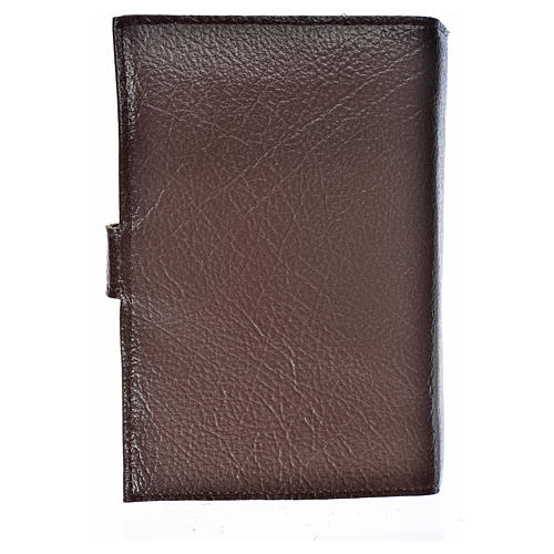 Daily Prayer cover in dark brown bonded leather, Holy Family 2