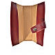 Daily Prayer cover in bordeaux bonded leather with snap fastener s3
