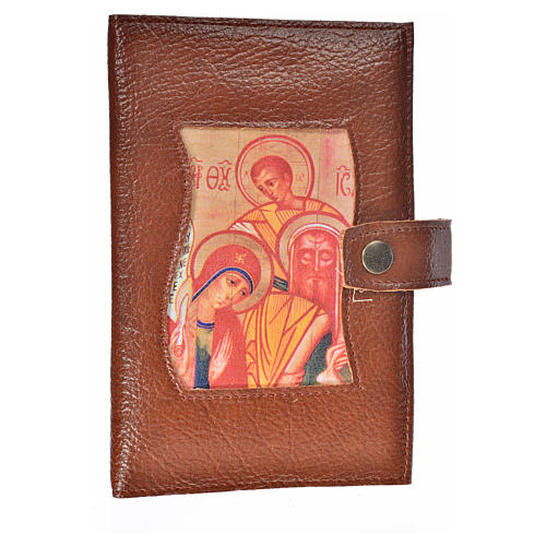 Daily Prayer cover in bonded leather with snap fastener, Holy Family 1