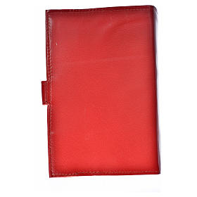 Daily prayer cover red genuine leather Christ Pantocrator