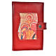 Daily prayer cover burgundy leather Holy Family s1