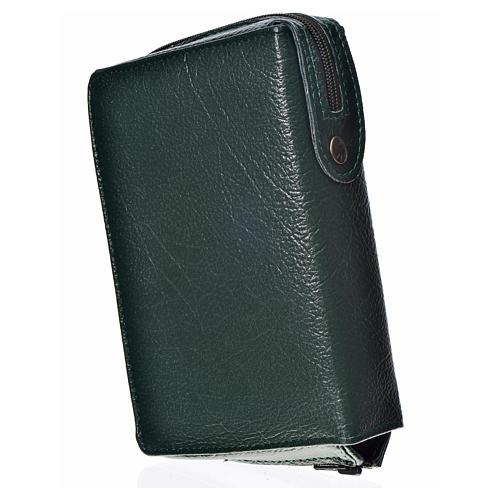 Catholic Bible Anglicized cover, green bonded leather with image of the Christ Pantocrator 2