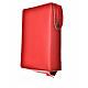 Bonded Leather Red Bible Cover with Image of The Christ Pantocrator s2