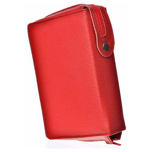 Cover for the Catholic Bible Anglicized, red bonded leather 2