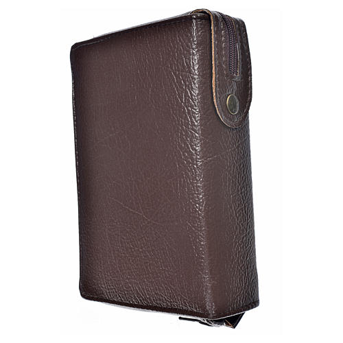 Cover Catholic Bible Anglicized in dark brown bonded leather 2