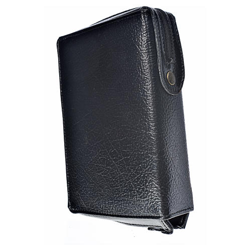 Cover in bonded leather for Catholic Bible Anglicized edition with zip, Pantocrator, black 2