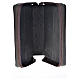 Cover in leather for Catholic Bible Anglicized edition with zip, Holy Family, dark brown s3