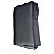 Leather cover for Catholic Bible Anglicized edition with zip, Holy Family of Kiko, black s2