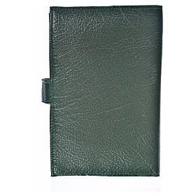 Cover for Catholic Bible Anglicized edition in green bonded leather, Madonna of Kiko