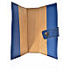 Cover for Catholic Bible Anglicized edition in blue bonded leather, Madonna of the Third Millenium s3