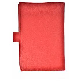Cover for Catholic Bible Anglicized edition in red bonded leather, Jesus Christ