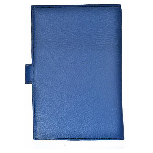 New Jerusalem bible READER EDITION cover in English in blue leather imitation with image of Christ Pantocrator 2