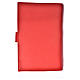 New Jerusalem bible READER EDITION cover in English in red leather imitation with image of Our Lady by Kiko Argüello s2