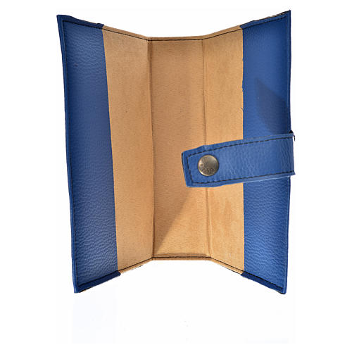 Bible cover reader edition, blue leather Our Lady 3