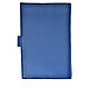 Bible cover reader edition, blue leather Our Lady s2