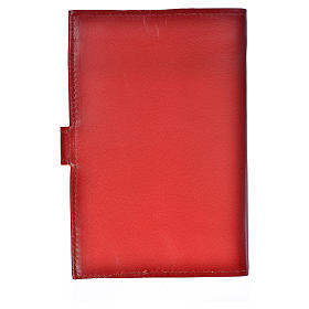 Bible cover reader edition, burgundy leather Our Lady of Tenderness