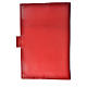 Bible cover reader edition, burgundy leather Holy Family s2
