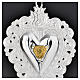 Corazón votivo Juan Pablo II 9,5 x 7,5 cm. s2