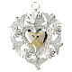 Votive sacred heart with Marian symbol 15x11cm s1
