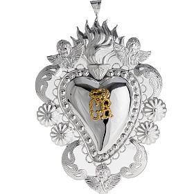 Ex Voto: Cuore votivo filigrana 14x20 cm Ex Voto: Cuore votivo filigrana 14x20 cm