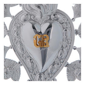 Ex Voto: Ex voto Cuore fiamma angelo e decorazioni 13x20 cm Ex Voto: Ex voto Cuore fiamma angelo e decorazioni 13x20 cm