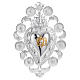 Ex voto Cuore fiamma angelo decori 22,5x34 cm s1