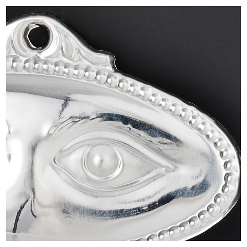 Ex-voto, polished eyes in sterling silver or metal 8.5x4.5cm 2
