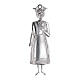 Ex voto bambina argento 925 o metallo 19 cm s1