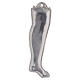 Ex-voto perna prata 925 ou metal 20 cm s2