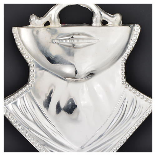 Ex-voto, throat in sterling silver or metal, 11x12cm 2